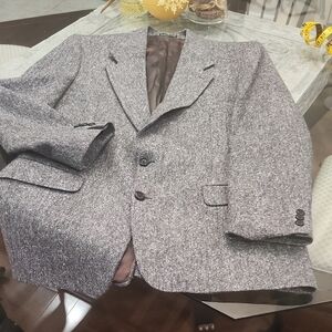 Donegal Tweed Mens Vintage Irish Virgin Wool Sportscoat 42